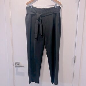 Black dress pants with waist tie - Size 12